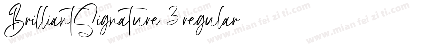 BrilliantSignature 3regular字体转换